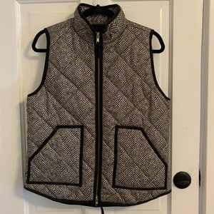 J. Crew Excursion Herringbone Puffer Vest NWT